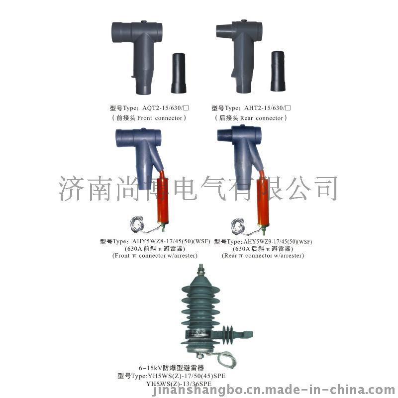 15KV屏蔽型前接头-后接头 防爆避雷器